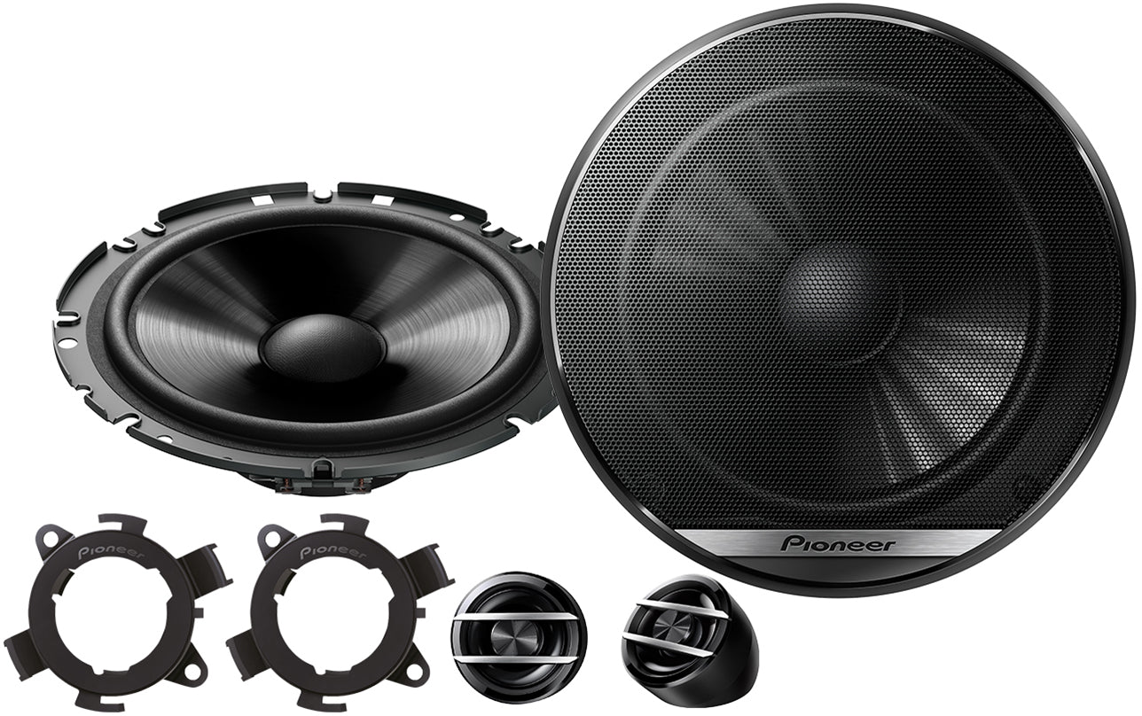 Pioneer G-Series TS-G170C - 6.5" 17cm 300 Watts 2 Way Component Door S ...