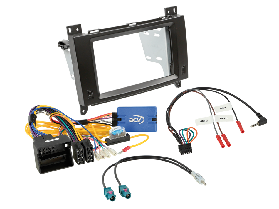 ACV CTKMB17 Mercedes Vito W447 2015> Black Double DIN Radio Installation Kit