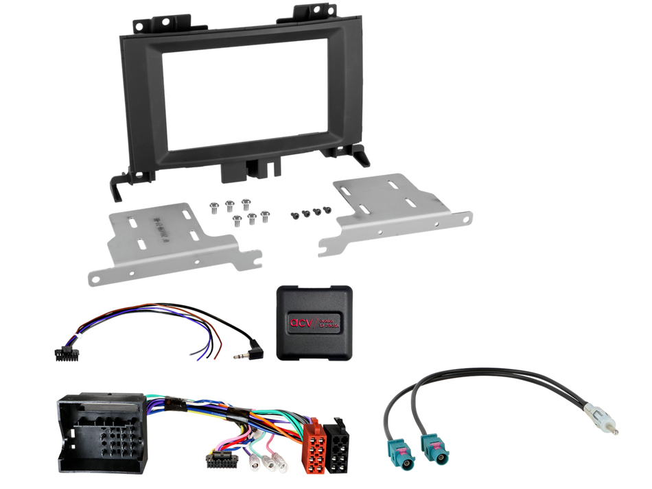 ACV 621190-27-3 Mercedes Sprinter 2006> 2018 Black Double DIN Radio Installation Kit