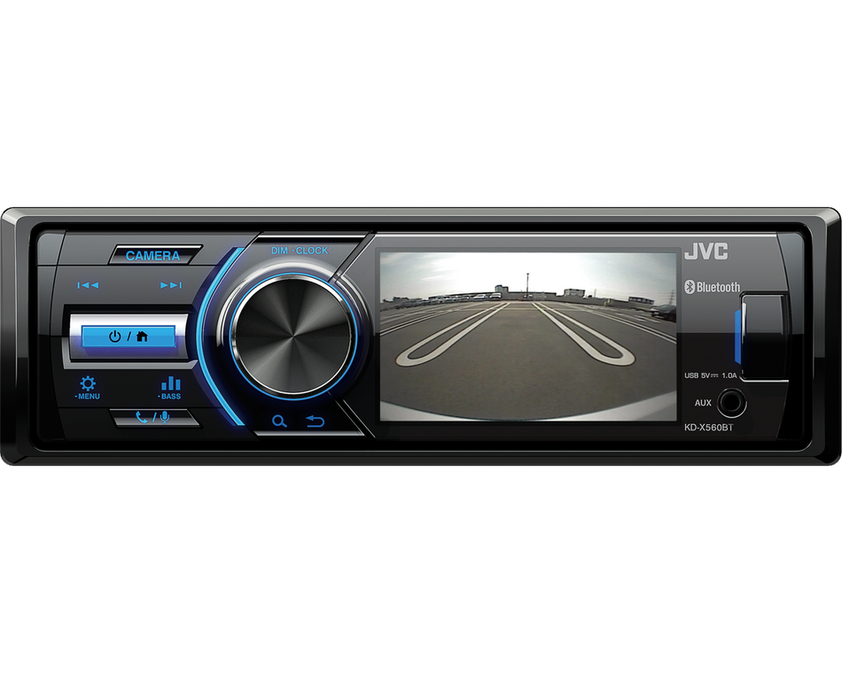 JVC KD-X560BT - Mechless 3" Screen Multimedia Player Stereo MP3/USB/Bluetooth Reverse Camera Input