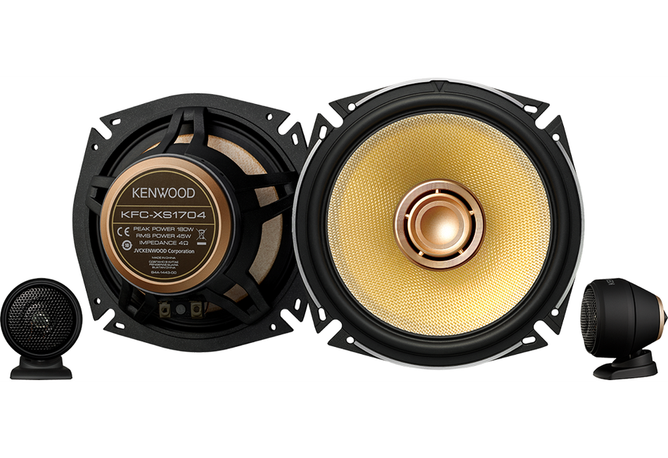 Kenwood KFC-XS1704 - XS-Series Hi-Res Audio 17cm Component Speakers