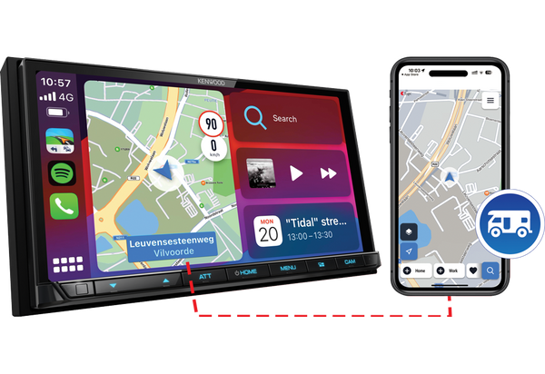 Kenwood DMX8021DABCAMPER + Sygic GPS Navigation with Caravan