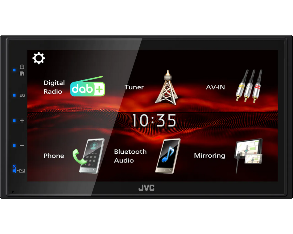 JVC KW-M180DBT 6.8" Multimedia Receiver USB Bluetooth DAB+