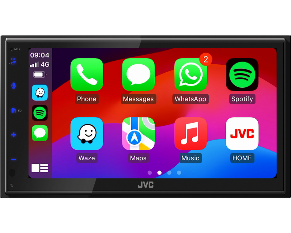 JVC KW-M593BT - 6.8" Apple CarPlay Android Auto Bluetooth Screen Mirroring Stereo