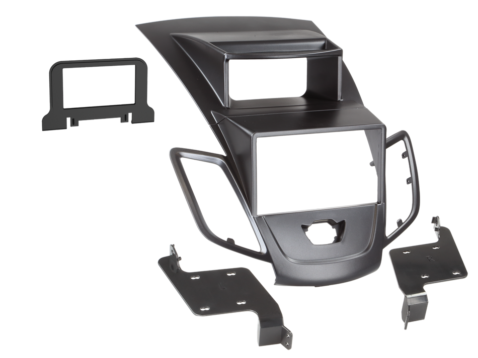 ACV 381114-21-1 Ford Fiesta (JA8) Double Din Fascia Adapter With Top Display (Black)