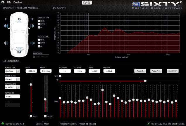 3SIXTY.3 8-Channel Interactive Signal Processor w/ 248 Band Parametric EQ 