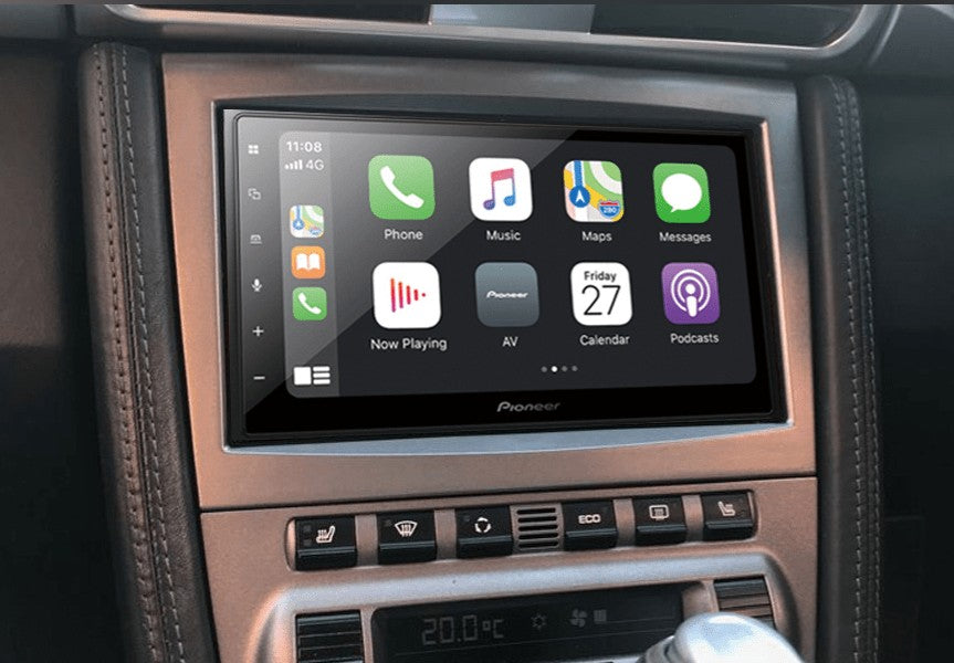 InCarTec 50-959/1 Porsche 911 / Boxster/ Coupe (987 / 997) Single / Double DIN fascia (GREY/ SILVER)