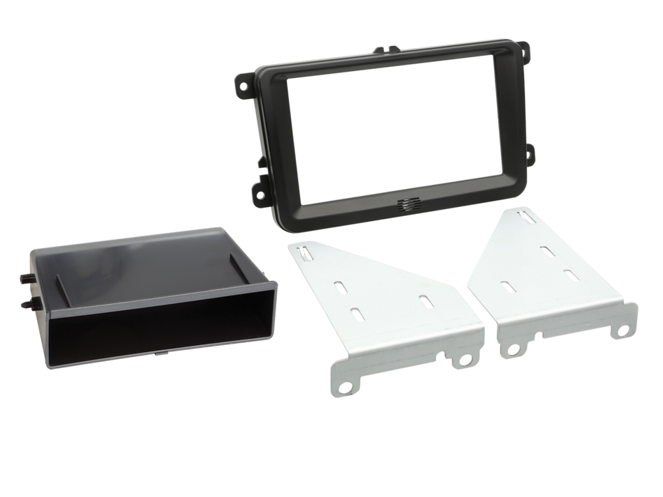 ACV 611320-30-4 Volkswagen Double Din Fitting Kit With Infodapter For Steering Controls, Visual Parking Sensors & Reverse Camera