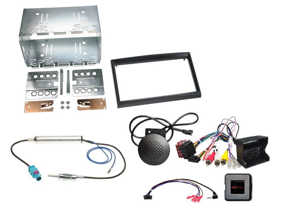 Connects2 CTKPE04 (621040-02-3) Peugeot 207 307  Expert 2005> Black Double DIN Reversing Sensor Fitting Kit