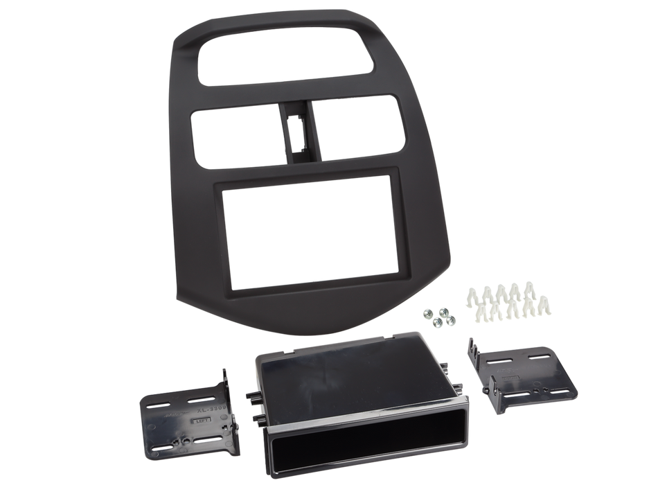 ACV 381087-08 Chevrolet Spark 2013> 2015 Black Single Double DIN Fascia