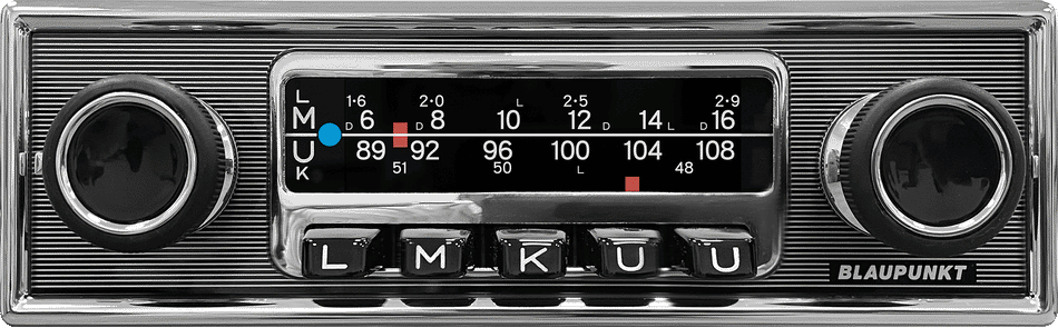 Blaupunkt Frankfurt Stereo MB 70s car radio (from 1970) with 3″ Digital Colour Display, DAB+ FM High-End Tuner, Bluetooth, USB, AUX