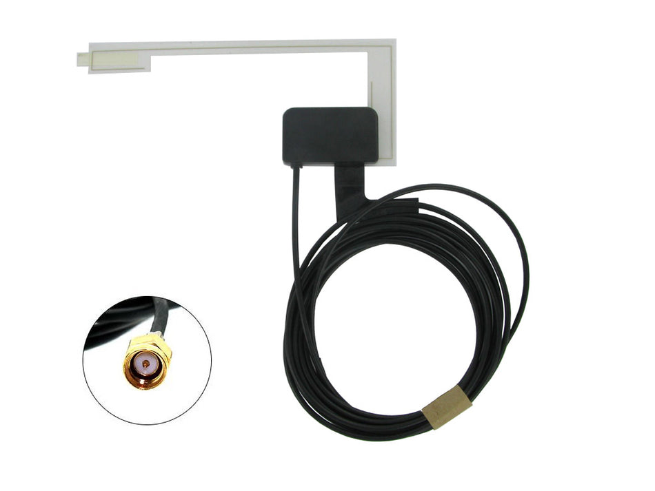 Connects2 CT27UV52 DAB Patch Antenna - Amplified glass mount DAB antenna with SMA connector.