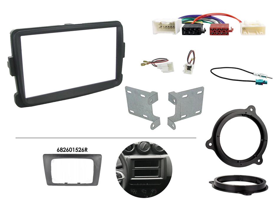 Connects2 CTKDC03 Dacia Duster Sandero 2012> 2016 Double Din Radio Installation Kit