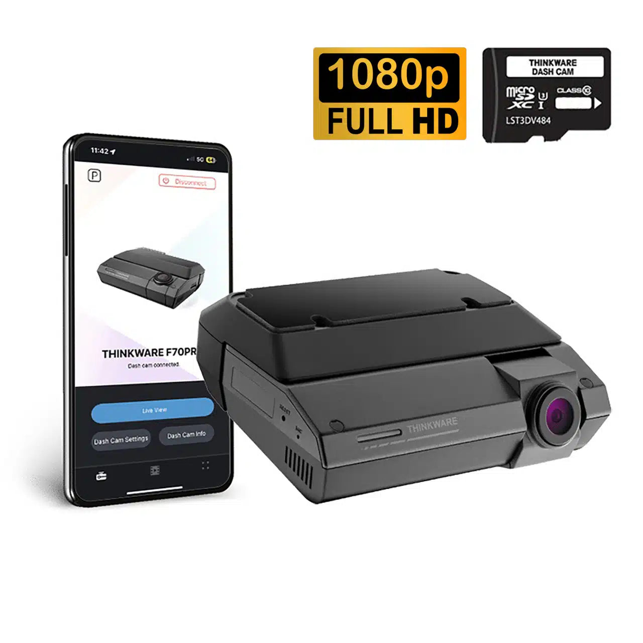 Thinkware F790 1080P Front Only Dashcam, Wifi, Super Night Vision, Par ...
