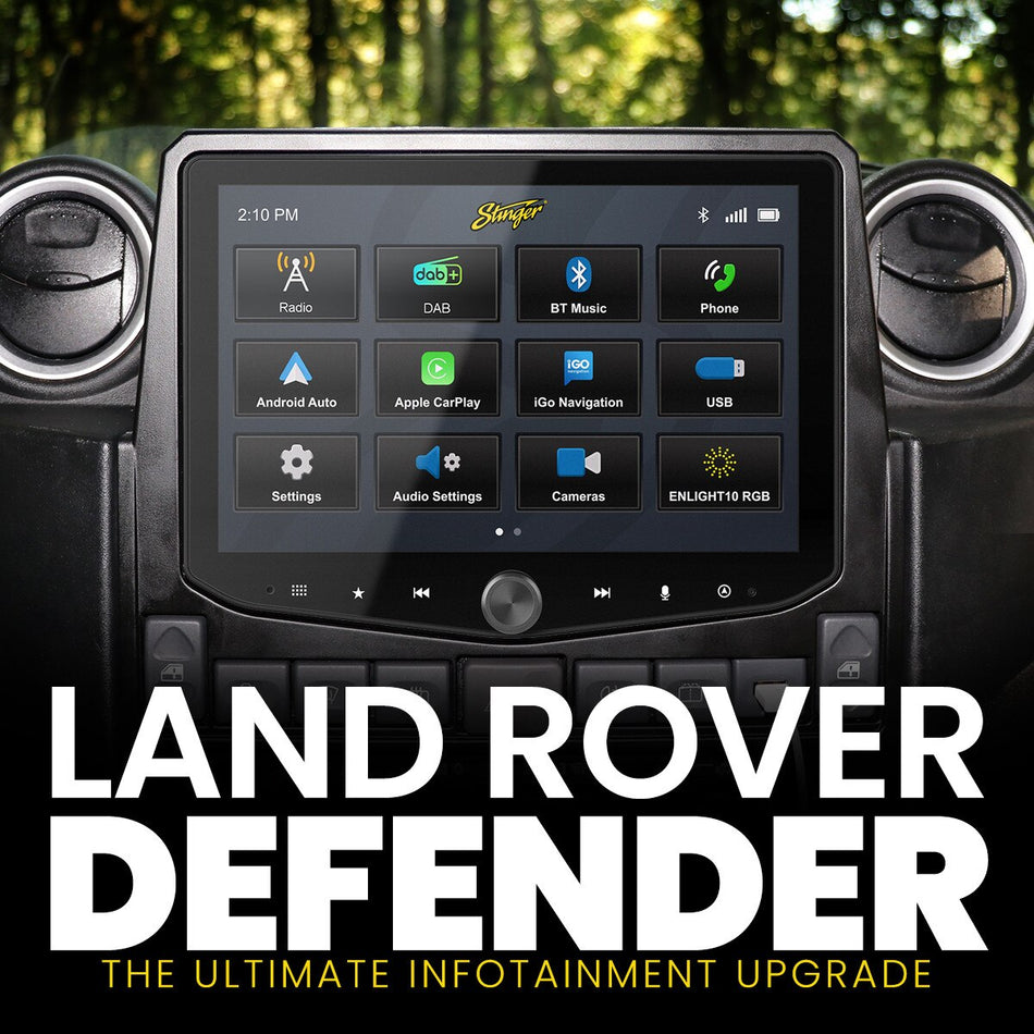 Stinger iX210E-LR1 – Infotainment System for Land Rover Defender (2007–2016)