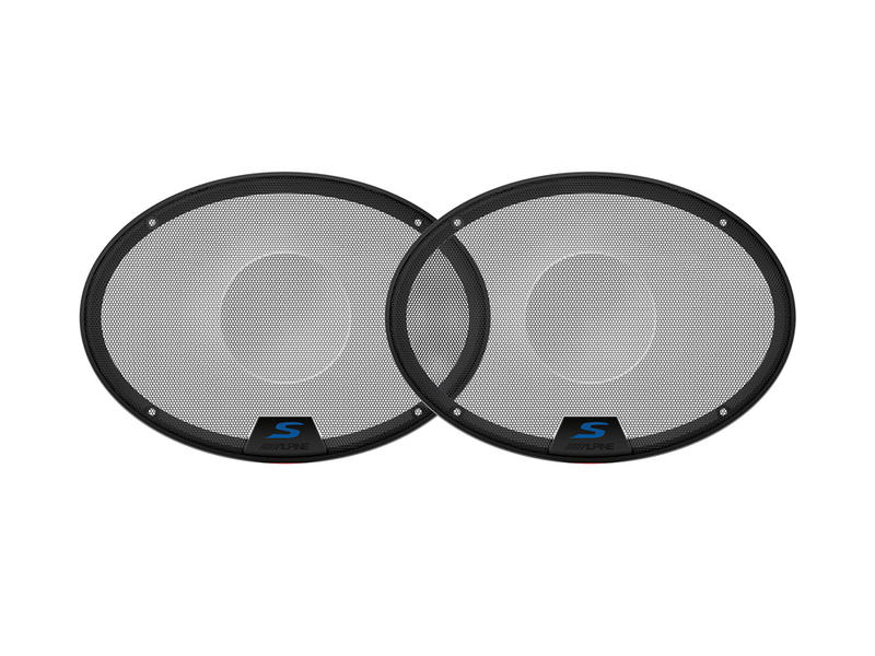 Alpine KTE-S69G Grilles 6x9" (Pair) For S-Series Speaker S-S69 and S-S69C