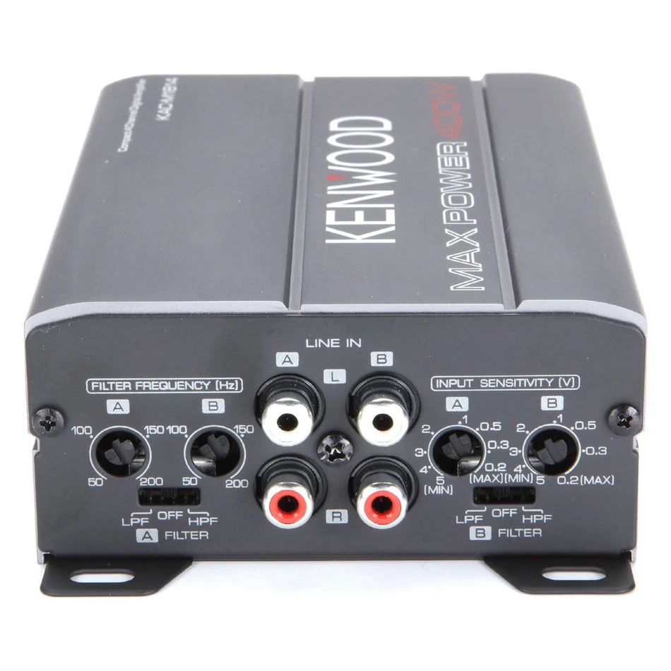 Kenwood KAC-M1814 400W Class D 4 Channel Compact Digital Amplifier