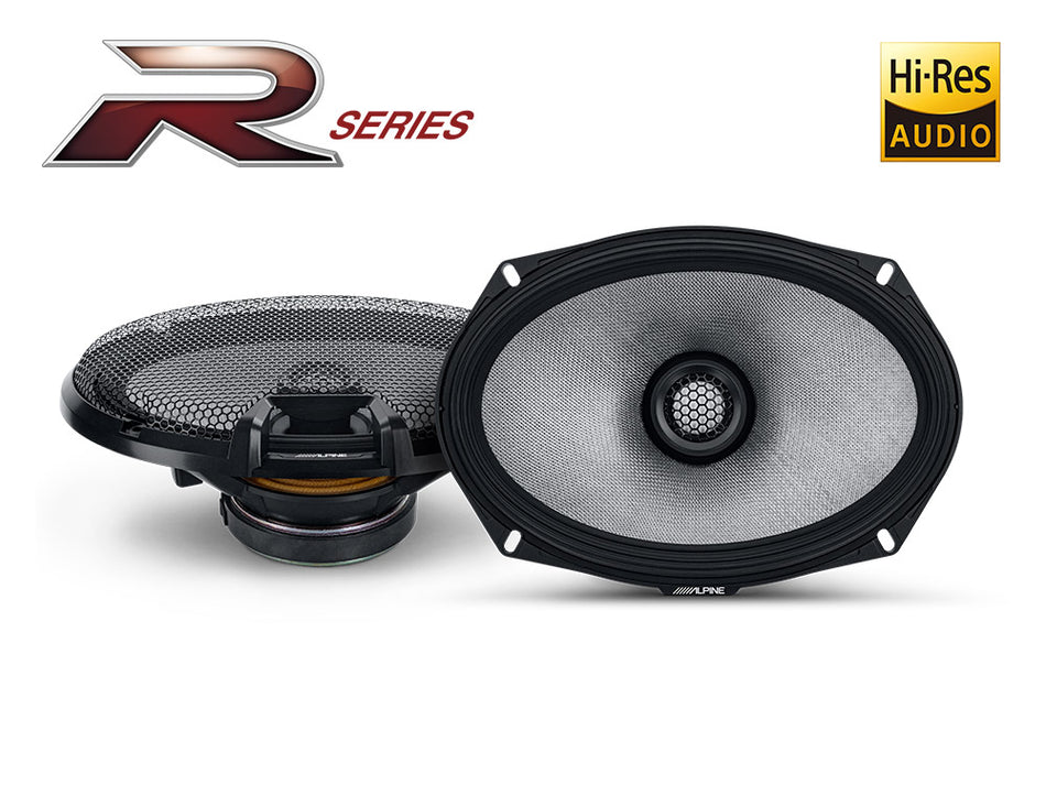 Alpine R2-S69 Type R 6x9” (16 x 24cm) Coaxial 2 way speakers - Peak 300 Watts - RMS 100 Watts