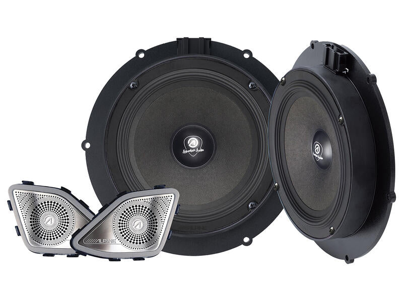 Alpine SPC-106T6-2 Volkswagen T6 6.5" 16.5cm 150W 2 Way Door Component Speaker with Tweeters