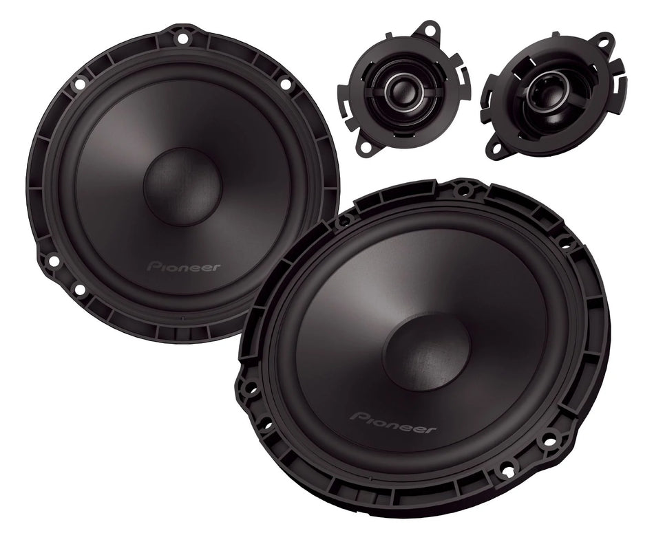 Pioneer TS-Q160C-PC 6.5" (16.5cm) 2 Way Custom Fit Component Speaker For Peugeot & Citroen