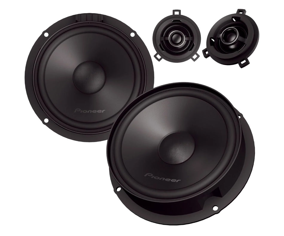 Pioneer TS-Q160C-VW 6.5" (16.5cm) 2 Way Custom Fit Component Speaker For Volkswagen Seat & Skoda