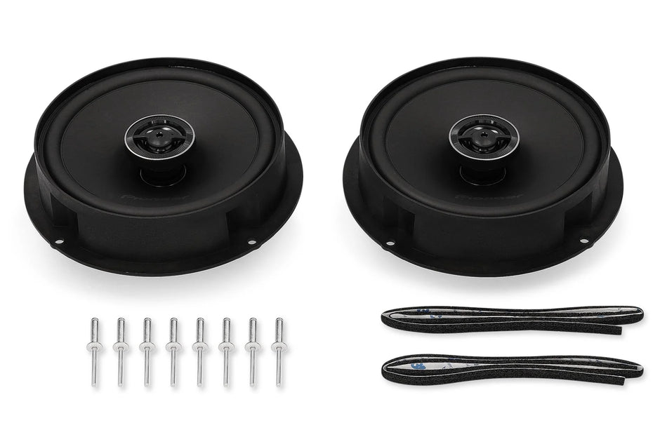 Pioneer TS-Q160F-VW 6.5" (16.5cm) 2 Way Custom Fit Coaxial Speaker For Volkswagen, Seat & Skoda