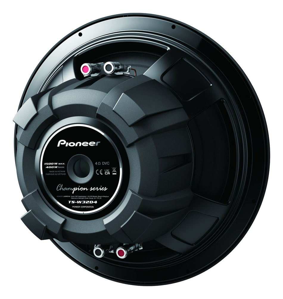 Pioneer TS-W32D4 30 cm / 12 inch 1500w Dual 4Ω Voice Coil Champion Series Component Subwoofer