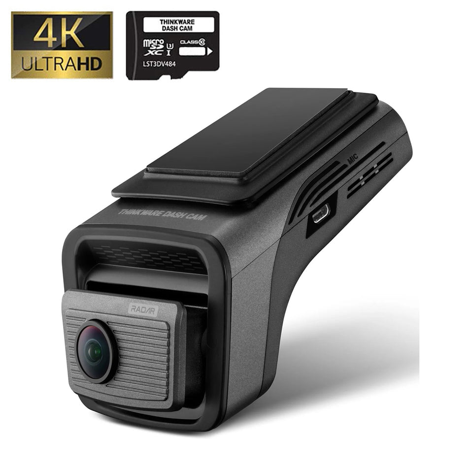 Thinkware U3000 PRO 4K Front Only Dashcam, With Built In Radar & HDR, Bluetooth, Wifi, Super Night Vision, 64GB