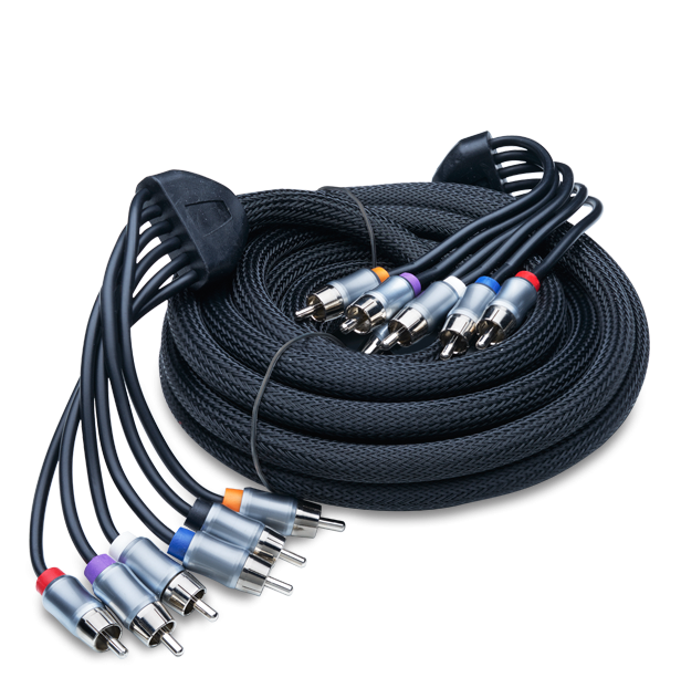 PowerBass XRCA-176 - 5 Meter Premium 6-Channel OFC RCA Cables