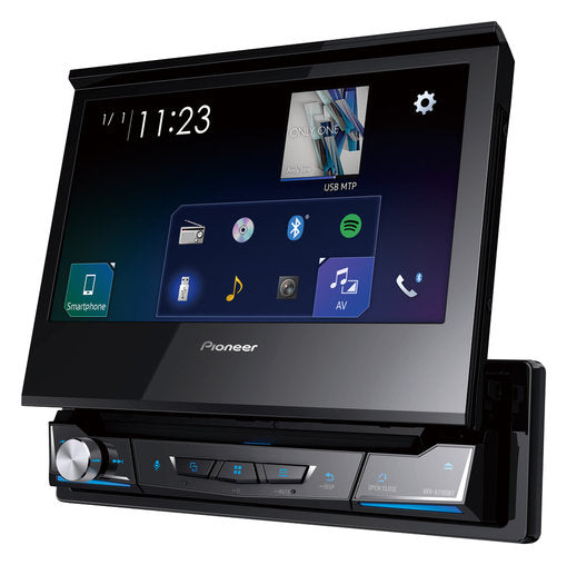 Pioneer AVH-A7100BT - 7" Motorised Screen CD DVD Bluetooth Stereo USB Flip-Out System