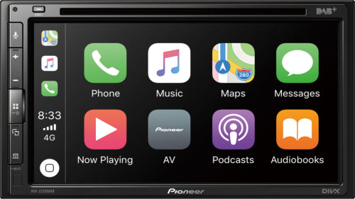 Pioneer AVH-Z5200DAB - 6.8” CD/DVD Carplay Android Auto Bluetooth DAB Stereo