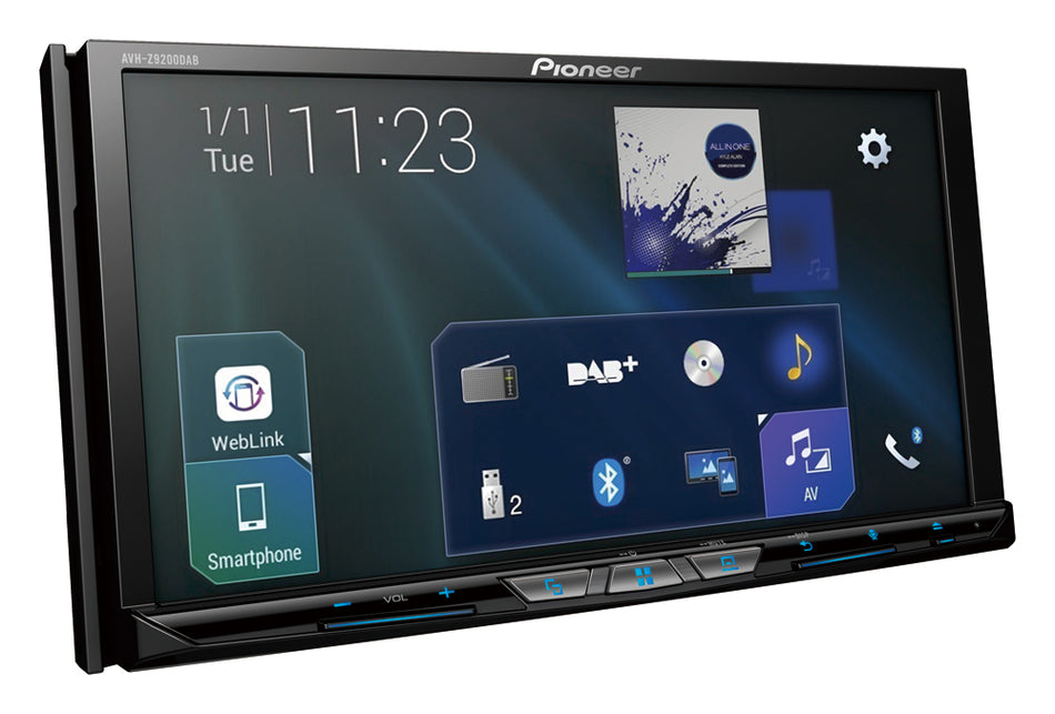 Pioneer AVH-Z9200DAB - 7" Touch Screen Double Din DAB CD DVD BT Android Auto WIFI Wireless Apple CarPlay HDMI