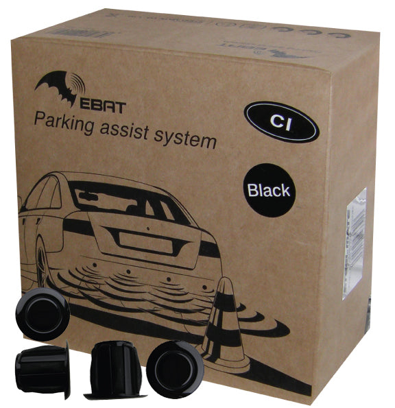 Steel Mate PTSC1 4 Sensor Rear Kit Gloss Black Colour