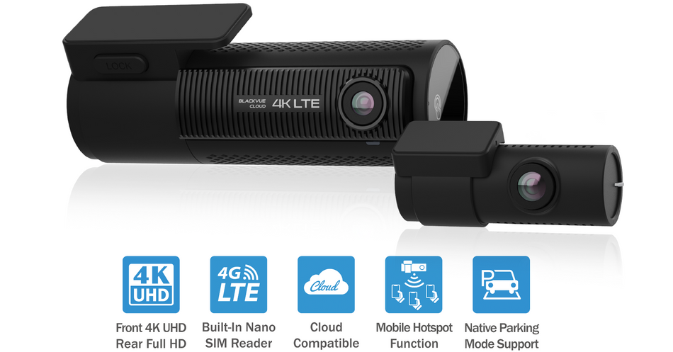 Blackvue DR970X-2CH-LTE 4K Front & Rear 4G Dashcam