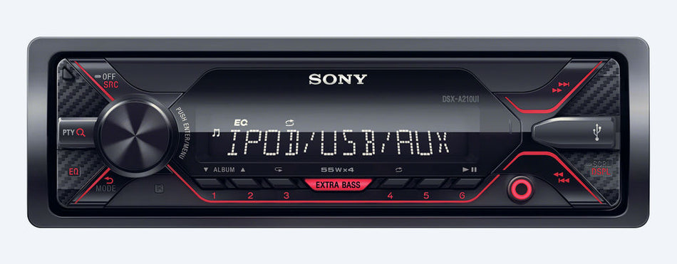 Sony DSX-A210UI - Mechless Media Receiver with Front USB MP3 FLAC & Aux-in