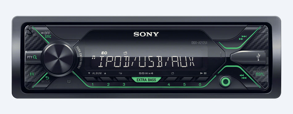 Sony DSX-A212UI - Mechless Media Receiver with Front USB MP3 FLAC & Aux-in