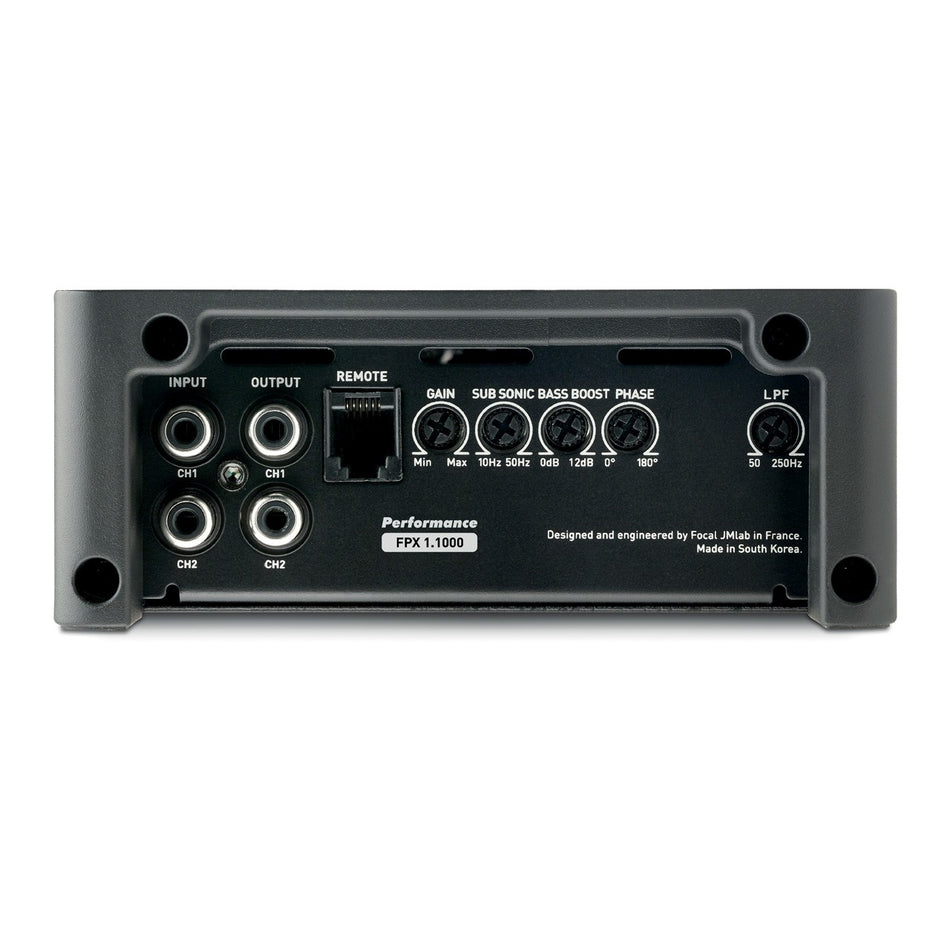 Focal FPX 1.1000 - D Class 1 Channel Mono Amplifier - 420 RMS