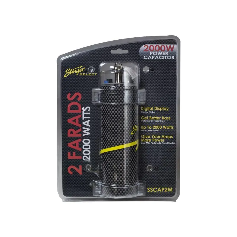 Stinger Select - Carbon Fiber 2 Farad Digital Capacitor Up To 2000W