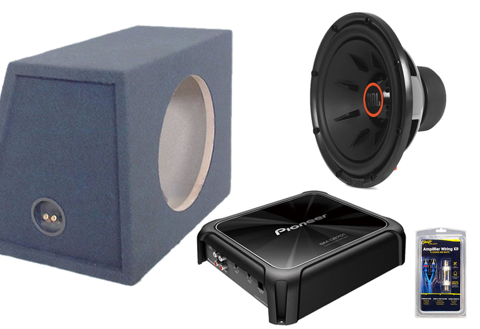 JBL 12" 1000W CLUB 1224 Subwoofer & Pioneer GM-D8701 Amplifier Package Deal