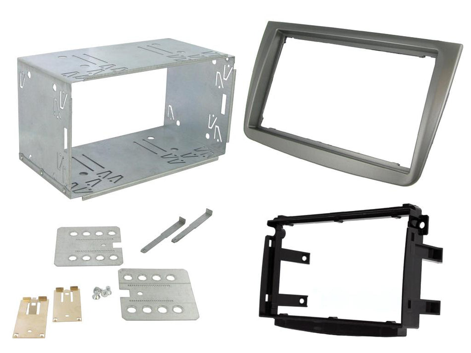 Connects2 CT23AR11 Double DIN Facia Plate for Alfa Romeo Mito 2012> (Silver Gloss)