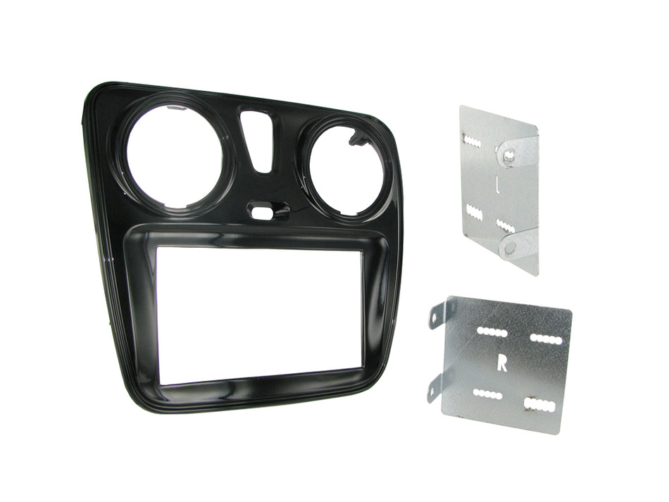 Connects 2 CT23DC05 - Dacia Dokker Lodgy Double Din Fascia Adaptor Kit