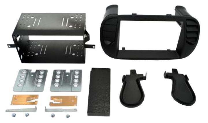 Connects2 CT23FT25 Fiat 500 2007> 2015 Matt Black Double DIN Fascia