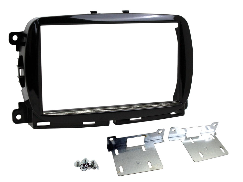 Connects2 CT23FT31 Fiat 500 2015> Black Double DIN Facia Plate