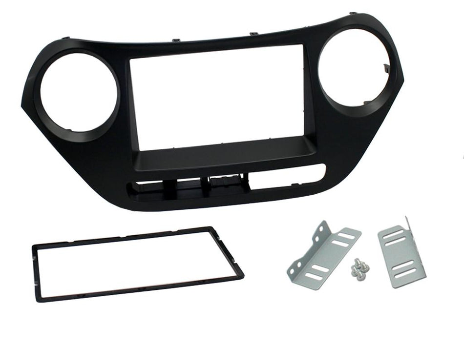 Connects2 CT23HY38 Hyundai i10 2014> Black Double DIN Fascia