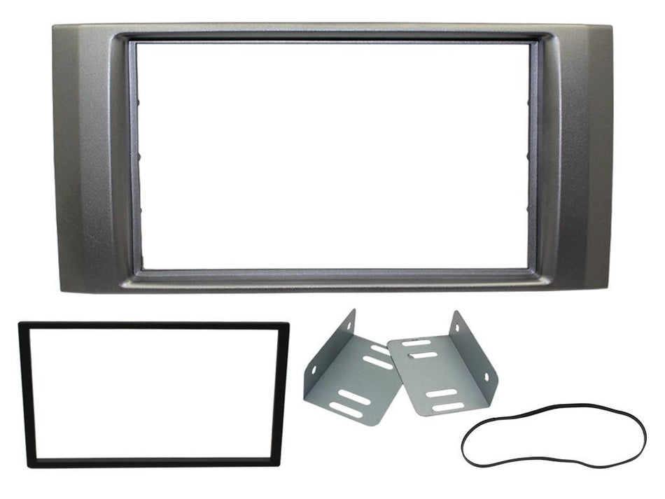 Connects2 CT23IZ03 Isuzu D-Max 2008> 2012 Silver Grey Double DIN Fascia