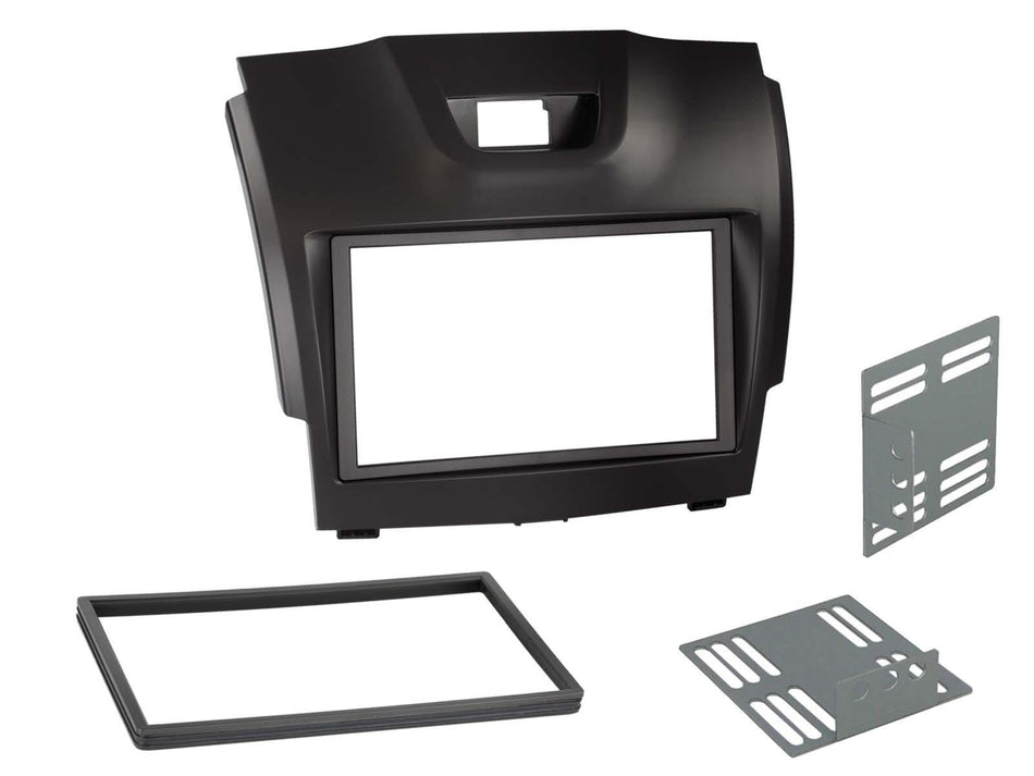 Connects2 CT23IZ04 Isuzu D-Max MU-X 2012> Black Double DIN Fascia