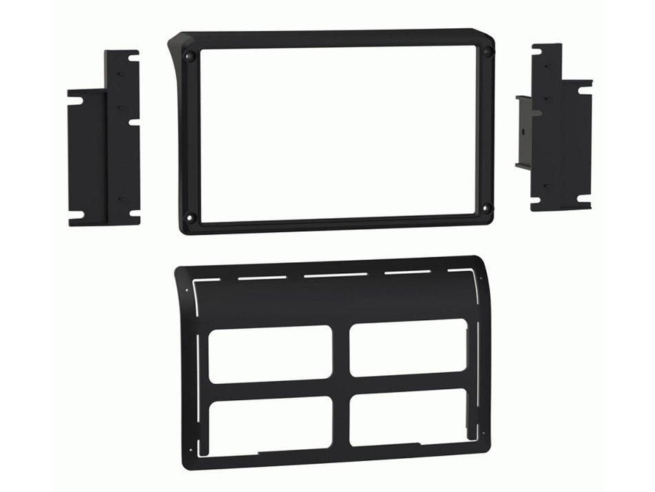 Connects2 CT23JP10 Jeep Wrangler 2011> 2017 Black Double DIN Fascia