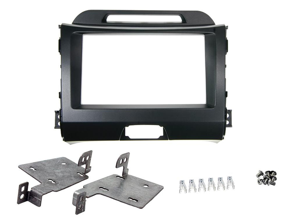 Connects2 CT23KI24 Double DIN Facia Plate for Kia Sportage 2010-2016 Dark Grey