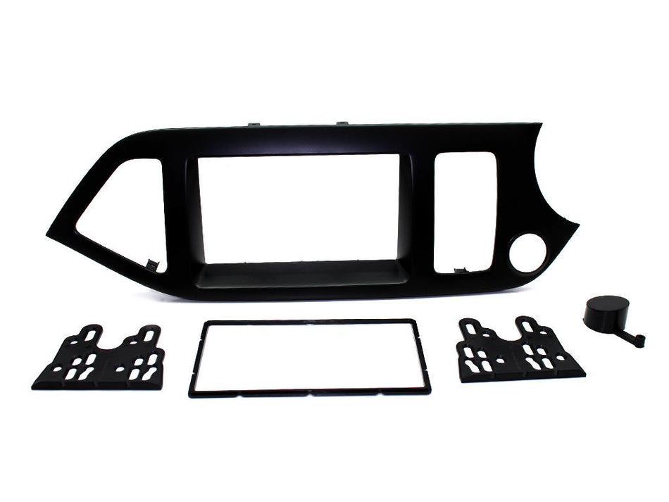 Connects2 CT23KI30 Kia Picanto 2011> Black Double DIN Fascia