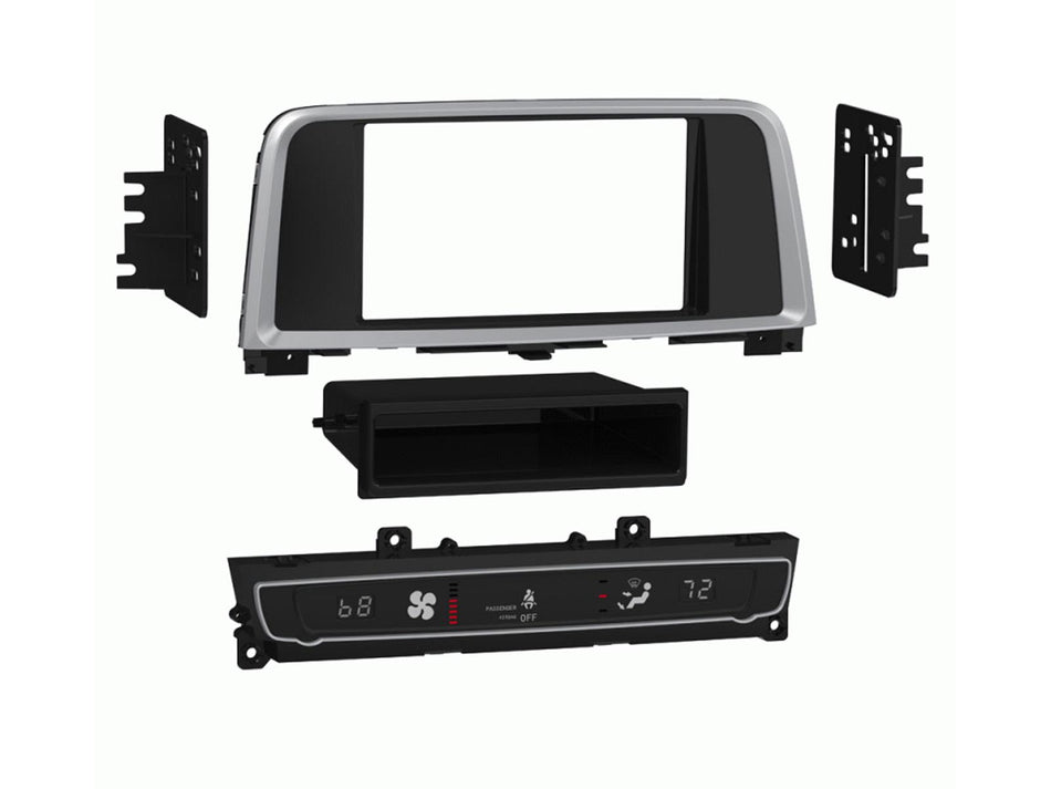 Connects2 CT23KI61 Kia Optima 2017> Matte Black Silver Double DIN Fascia